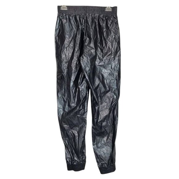 Victorias Secret Sport Cargo Jogger Pant Iridescent Gray Blue‎ Foil Metallic L - Picture 4 of 14